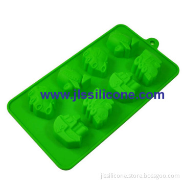 8 Cavity Mini Car Silicone Chocolate Molds 